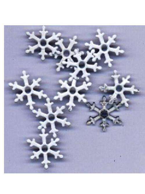 EYELETS:  snow flakes - 10 per packet