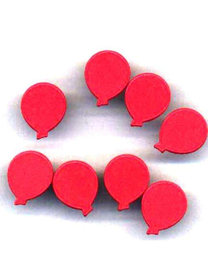 BRADS:  balloons CERISE  - 8 per packet medium size