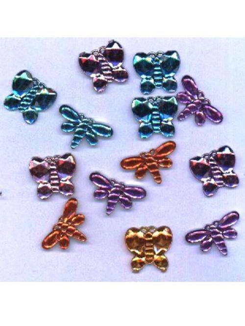 RHINESTONES - Butterflies and Dragonflies  - 10g per packet