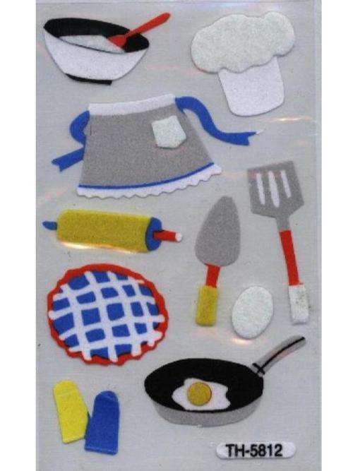 3-D FELT EMBELLISHMENTS - THE CHEF   - pack size 75x120mm