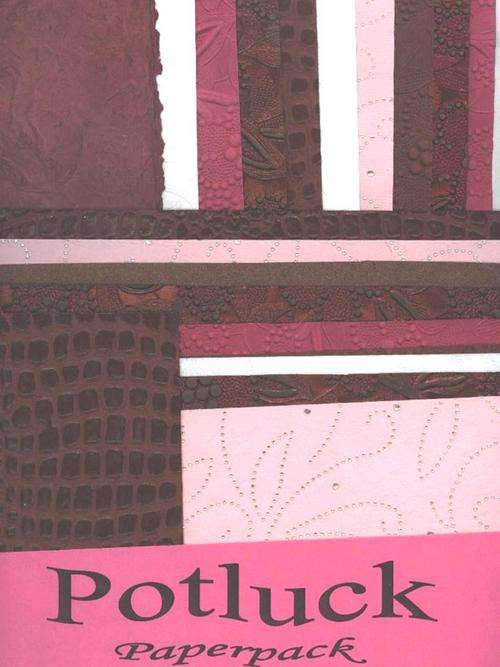 POTLUCK PAPER - WINE & ROSES - Various shades of  textured paper in various sizes