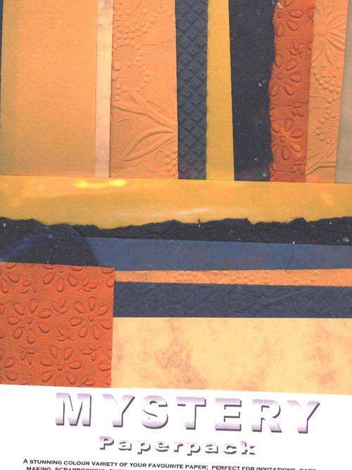 POTLUCK PAPER -SUNSET- Various shades of  textured paper in various sizes