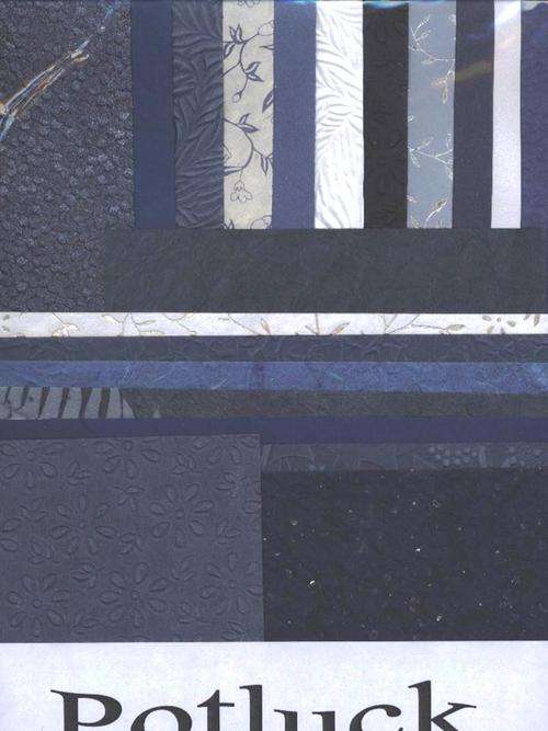 POTLUCK PAPER -   BLUE    - Various shades of  textured paper in various sizes