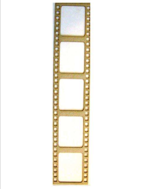 FILMSTRIP FRAME medium:    cut from chipboard - size 300X58mm