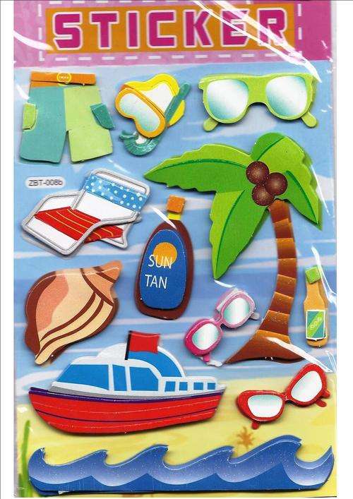 POP-UP STICKERS:  holiday :  pack size 115x155mm