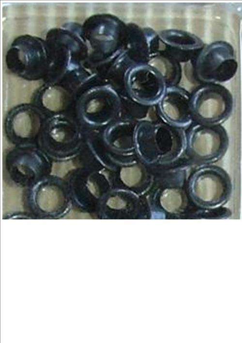 ON SPECIAL:  50 large eyelets:  colour BLACK