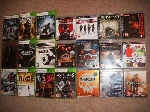 21 PS3 and XBOX 360 GAMES incl.  HALO 4 + MGS 4 WHOLESALE BUNDLE  HUGE SAVINGS!!!