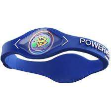 NEW BLUE  POWER BALANCE SILICON WRISTBAND  MEDIUM (19 cm)