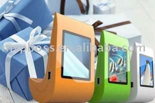 BRAND NEW MINI DIGITAL PHOTO FRAME for Camera photos ORANGE HIGH RES DESKTOP