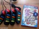 BUZZ THE MUSIC QUIZ GAME plus 4 BUZZERS!!!!  PLAYSTATION 2 GAME+ BUZZERS