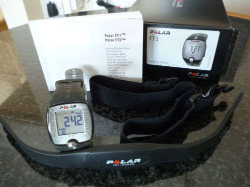 Polar FT1 Heart Rate Monitor Watch with Box,Heart  Straps + Manual great Condition BARGAIN!