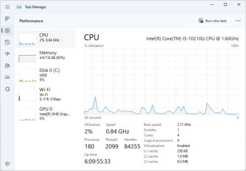 HP NOTEBOOK i5 10TH GEN - 8GB RAM - 1TB HDD - Windows 11 (15.6`)