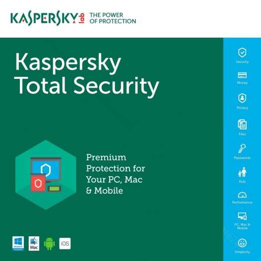 Kaspersky total Security 5 Device 1 Year