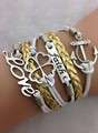 Infinity Bracelets Silver and Gold Faith Love