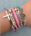 Love faith Cross Infinity Bracelet