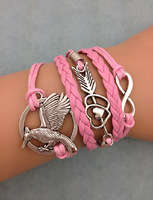 Infinity Bracelet pink mockingjay