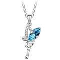 **Discounted shipping* White Gold plated Fairy necklace