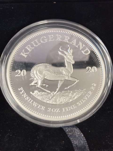 2 OZ Silver KRUGERAND 2020