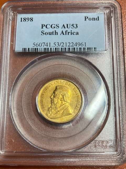 1898 Pond AU 53 ( EF ) - PCGS Graded