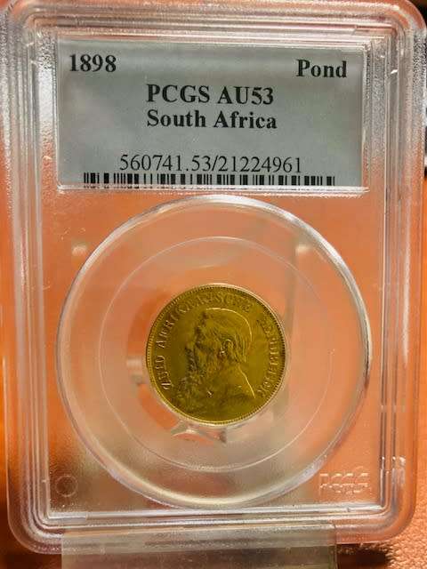 1898 Pond AU 53 ( EF ) - PCGS Graded