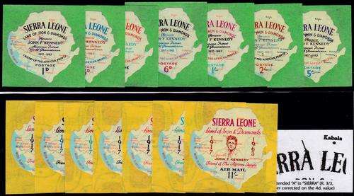 SIERRA LEONE, PRESIDENT KENNEDY MEMORIAL ISSUE