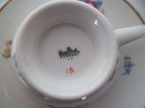 Rosenthal, Germany Selb Plosberg, AIDA set of 3 tea cups and saucers