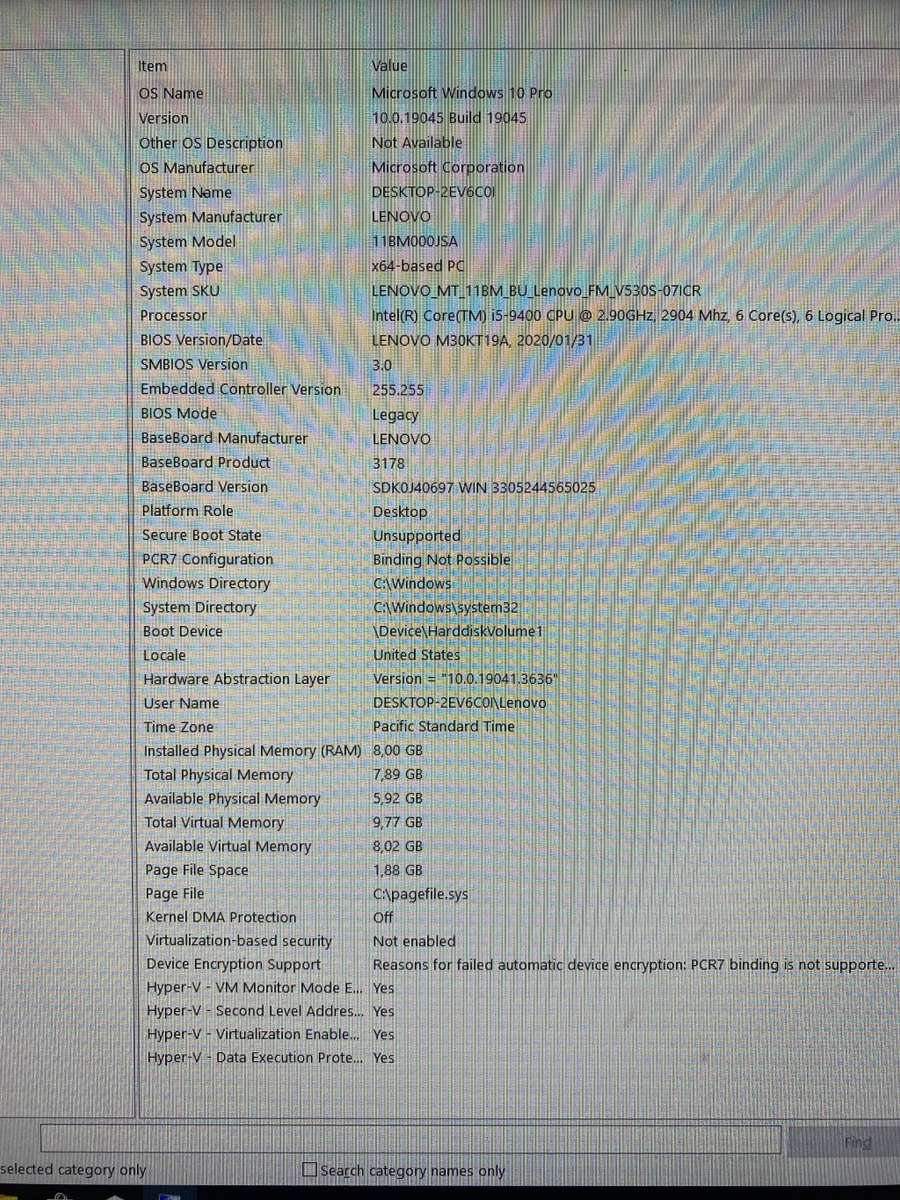 Lenovo V530S i5 Gen9, 8GB DDR4, 480GB SSD, Win 10, Office 2016