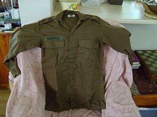1970's Style Army Shirt - size small