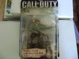 McFarlane's Military Call of Duty - Marine Corps with Machine Gun - Battle of Okinawa - Mint in Box
