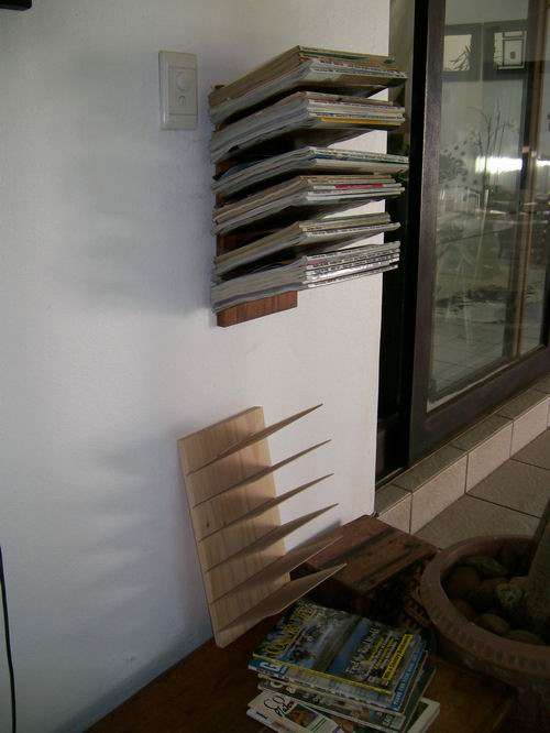 Wall Mounted Magazine Rack