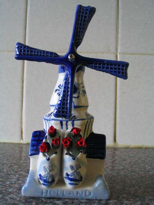 Delft Windmill - Original Hand Painted