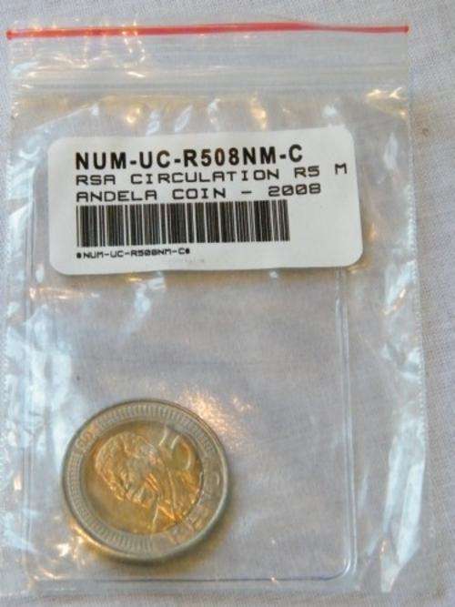 6 x 2008 SA Mint Issue Nelson Mandela "90th Birthday"  UNC R5 Coins