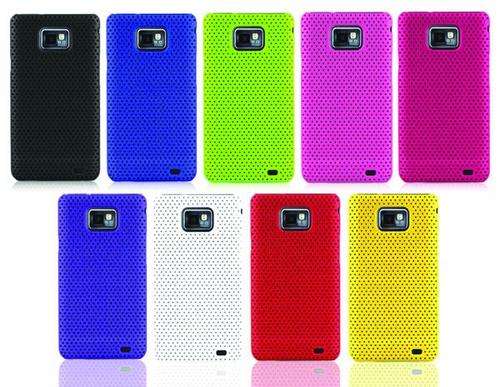 x3 Pack Mesh Hard Back Case Cover For Samsung Galaxy S2 i9100 - New In Stock!!!