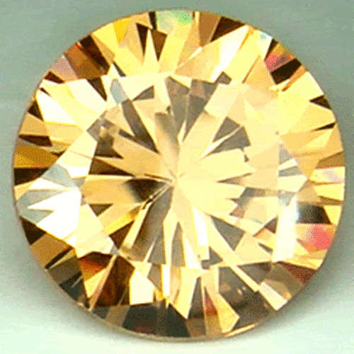 10.5CT AAA Round Conical Champagne Cubic zirconia