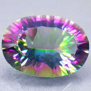 5.19 CT.VVS 1 SUPREME OV CONCAVE RAINBOW MYSTIC QUARTZ