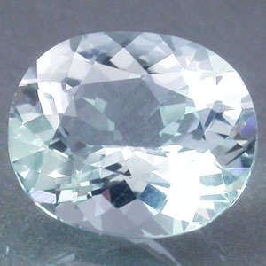 FLAWLESS NATURAL OV FACET BLUE AQUAMARINE 1.3 CT