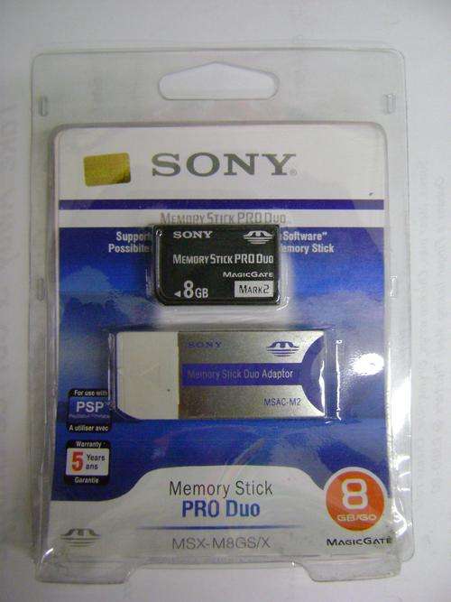 SONY PSP 8GB MEMORY STICK PRO DUO CARD (MARK 2)