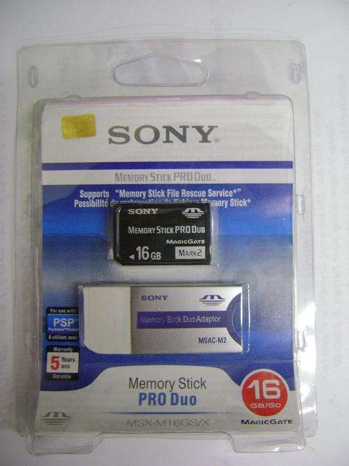 SONY PSP 16GB MEMORY STICK PRO DUO CARD (MARK 2)