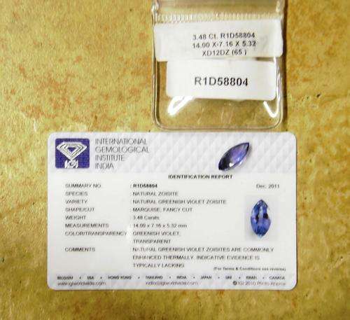 Set of Two Individually IGI Certified Tanzanites