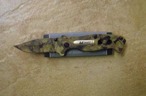 MTech Knives Camoflage Linerlock Camo Pocket Knife 3144