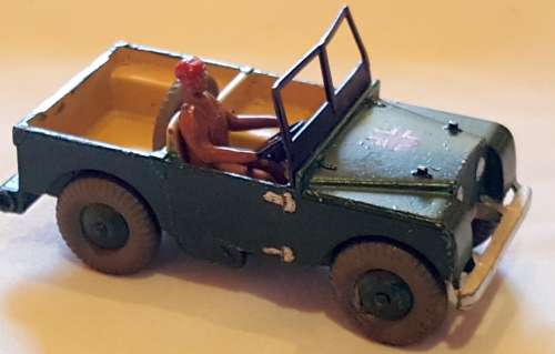 DINKY-LANDROVER.MECCANO MILITARY GREEN