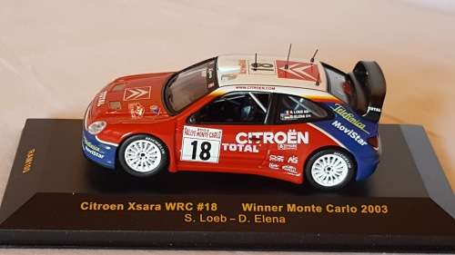 DIE CAST RALLY CITROEN XSARA WRC#8.'IXO'MODEL.ORIGINAL BOX