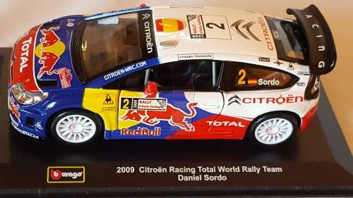 DIE CAST  2009 CITROEN RACING TOTAL WORLD RALLY TEAM..BBURAGO 1 : 32