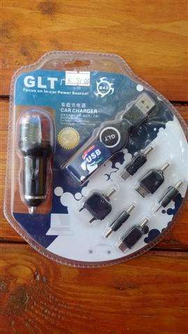 6 IN 1 Car USB Charger - Nokia, Motorola, Samsung and Sony-Ericson