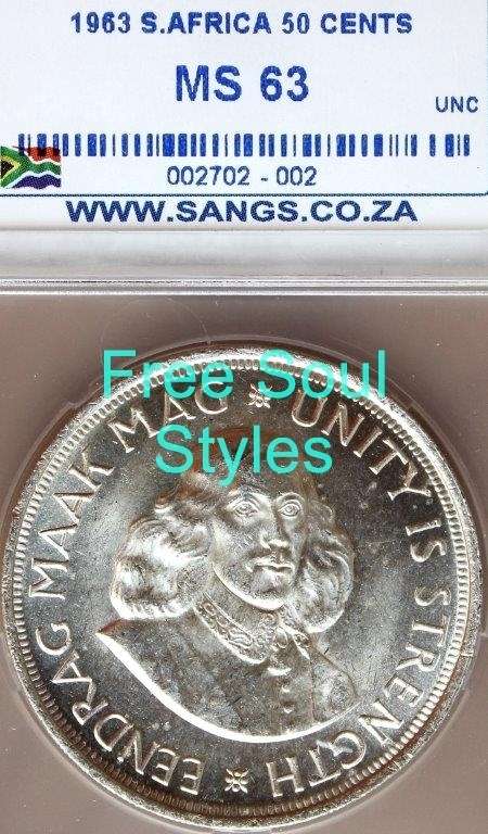 1963 50 Cents SANGS Graded MS 63