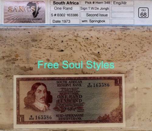 1973 T.W De Jongh 2nd Issue R1 Note SANGS Graded GEM UNC 68
