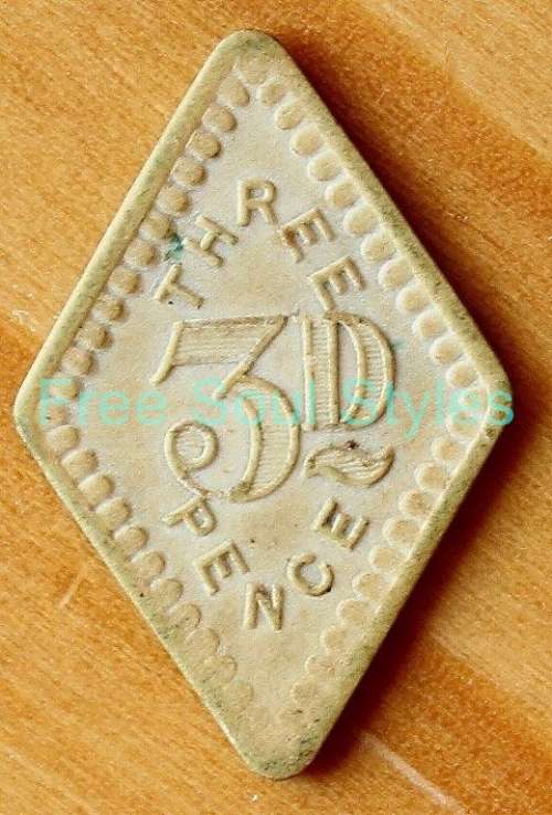 Rare Union Internment Camp 3 Pence Token - Hern's #606g