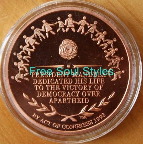 Copper Color 1998 By Act of Congress Mandela Medallion