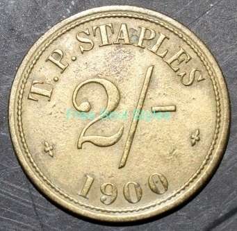 T. P Staples Set 2 - Denomination 2/- Hern's 574e - VF R750.00