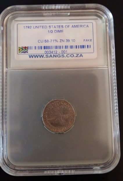 1792 USA 1/2 Disme - Replica - Please Read Below